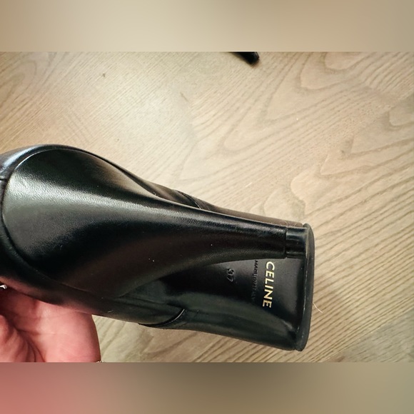 Authentic Celine leather booties. Black size 7. True to size - Picture 7 of 9
